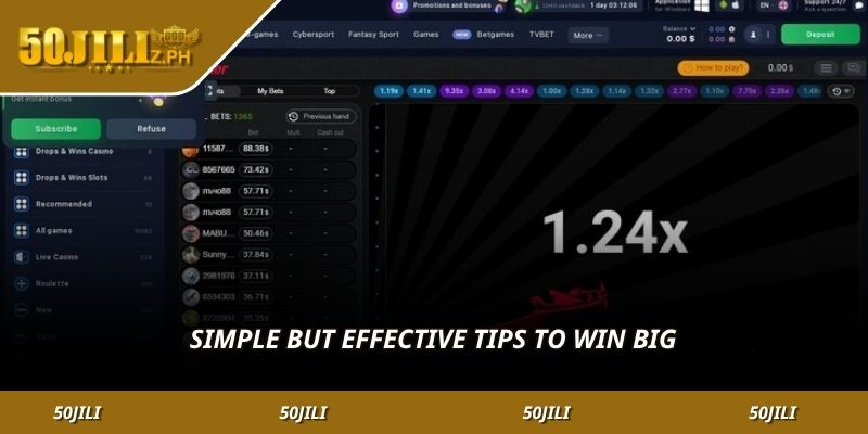 Simple but effective tips to win big